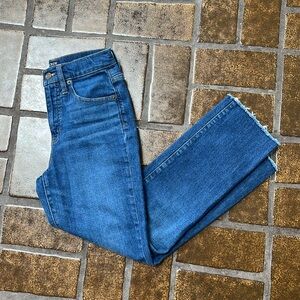 J. Crew Factory High Rise Essential Straight Leg Ankle Jean